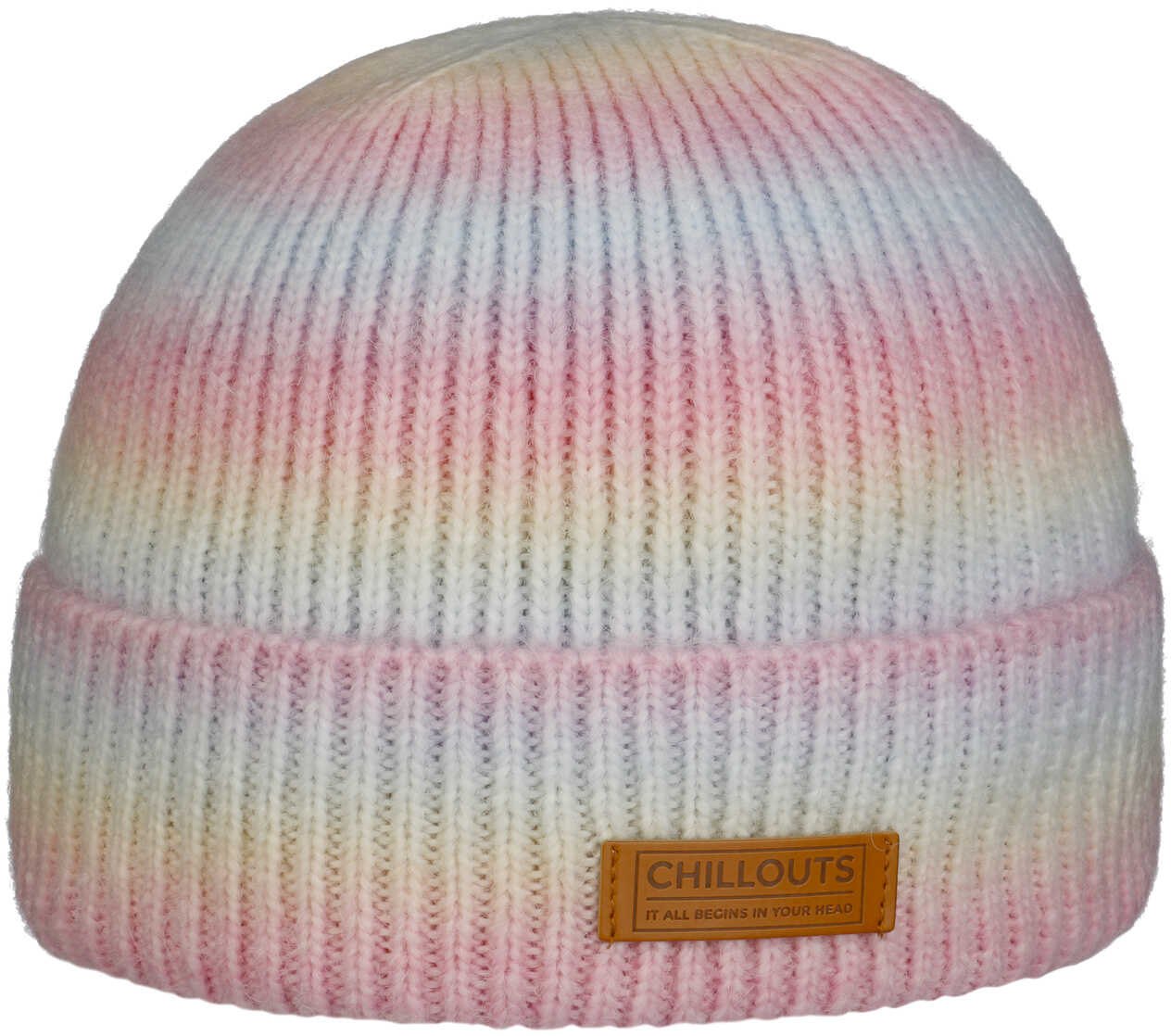 Czapka Beani Rainbow by Chillouts, różowy, One Size