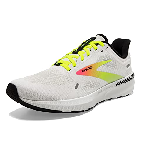 Brooks Launch GTS 9, Trampki damskie, Biały Różowy Nightlife, 40,5 EU, Biały Różowy Życie nocne, 40.5 EU