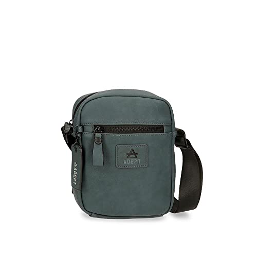 Adept Axel Średni pasek na ramię 17x22x6 cm Skóra syntetyczna, Niebieski, średnia torba na ramię
