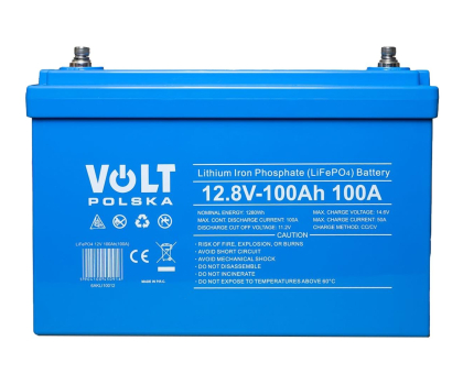 VOLT Akumulator LiFePO4 12V 100 Ah (100A) + BMS BLUETOOTH