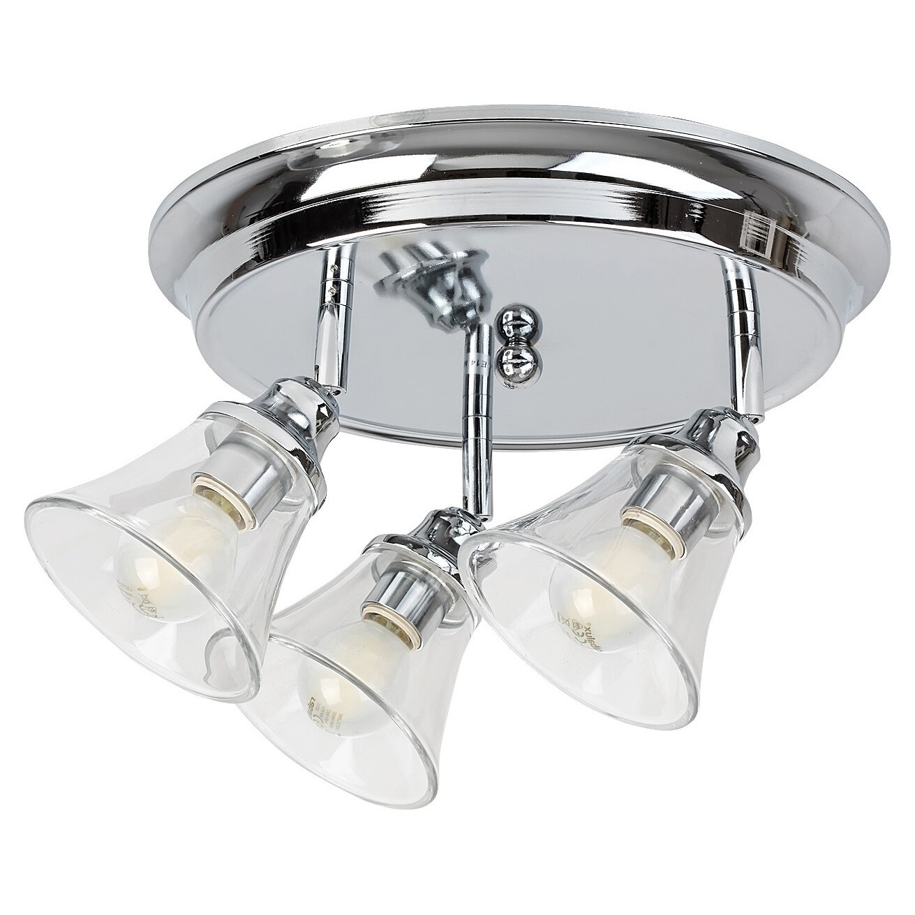 Rabalux Antoine 3210 plafon lampa sufitowa 3x40W E14 transparentny/chrom