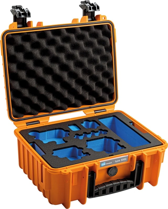 Walizka B&W Outdoor Cases Typ 3000 do GoPro Hero 9 (Pomarańczowa)