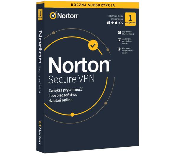 Norton Secure VPN (1 urządzenie / 1 rok) [kod aktywacyjny]