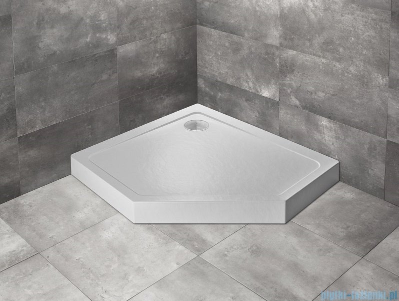 Radaway Doros Pt E Compact Stone brodzik pięciokątny 100x90x11,5cm lewy biały SDRPTP1090-05-04SL |