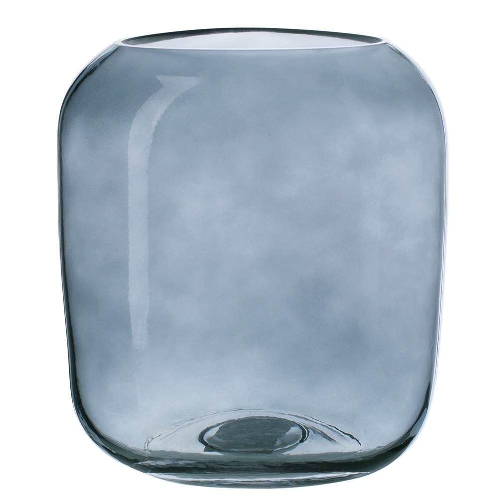 Lumarko Wazon Szklany 17x15x20 Cm Granatowy