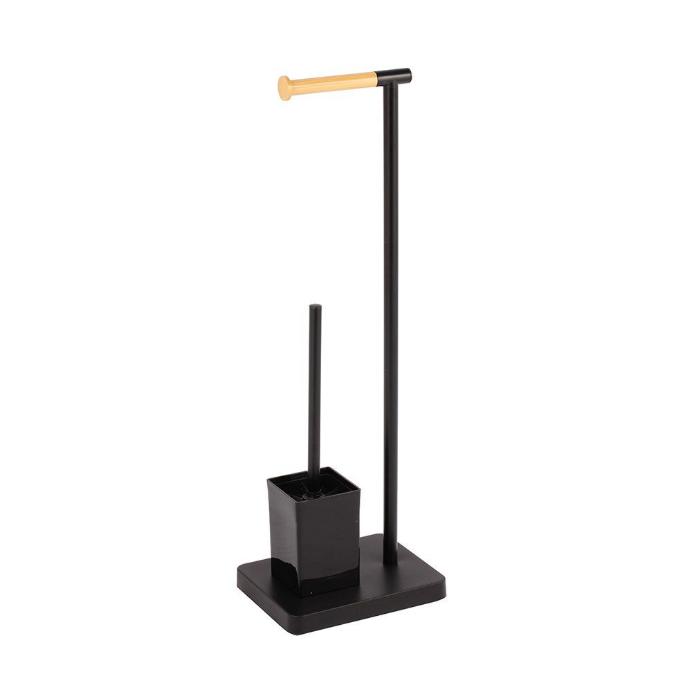 Lumarko Stojak Na Papier Toaletowy Metalowy + Szczotka Do Wc 23x18x69,5 Cm (łazienka)