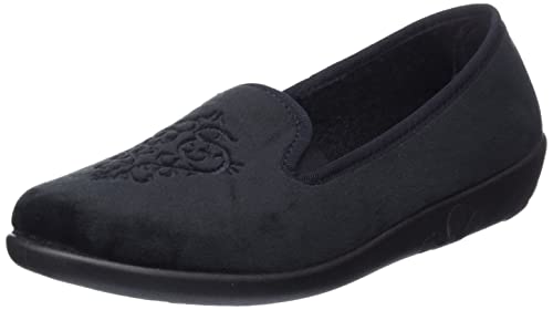 Rohde Damskie kapcie balerinup, 90 czarne, 37 EU, 90 czarny, 37 EU Weit