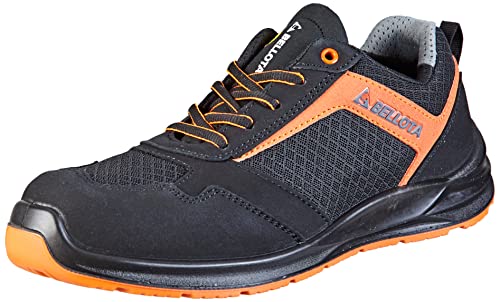 Żołnierz Buty ochronne Flex Nitro S1P Orange / FTW0541BOS1P, męskie buty przemysłowe, czarne, pomarańczowe, 41 EU, Czarny Pomarańczowy, 41 EU szerokie