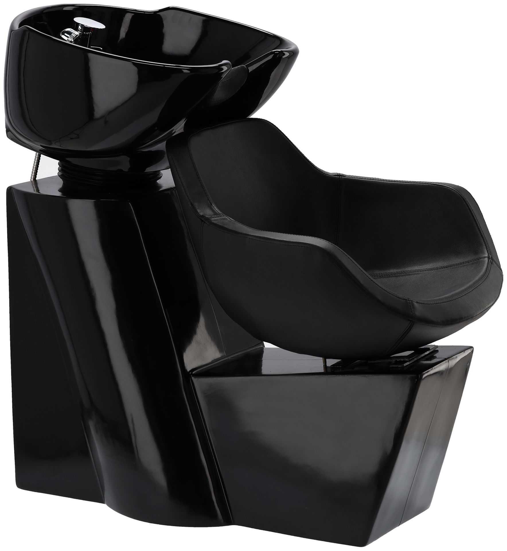 Myjnia myjka fryzjerska barberska Laura Black do salonu fryzjerskiego barberskiego ruchoma misa ceramiczna armatura bateria słuchawka