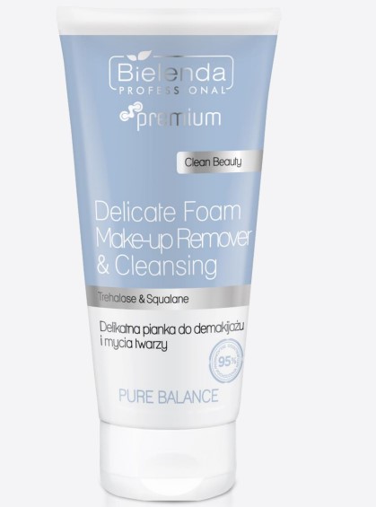 Bielenda Pure Balance Delikatna Pianka Do Demakijażu i Mycia Twarzy 160ml