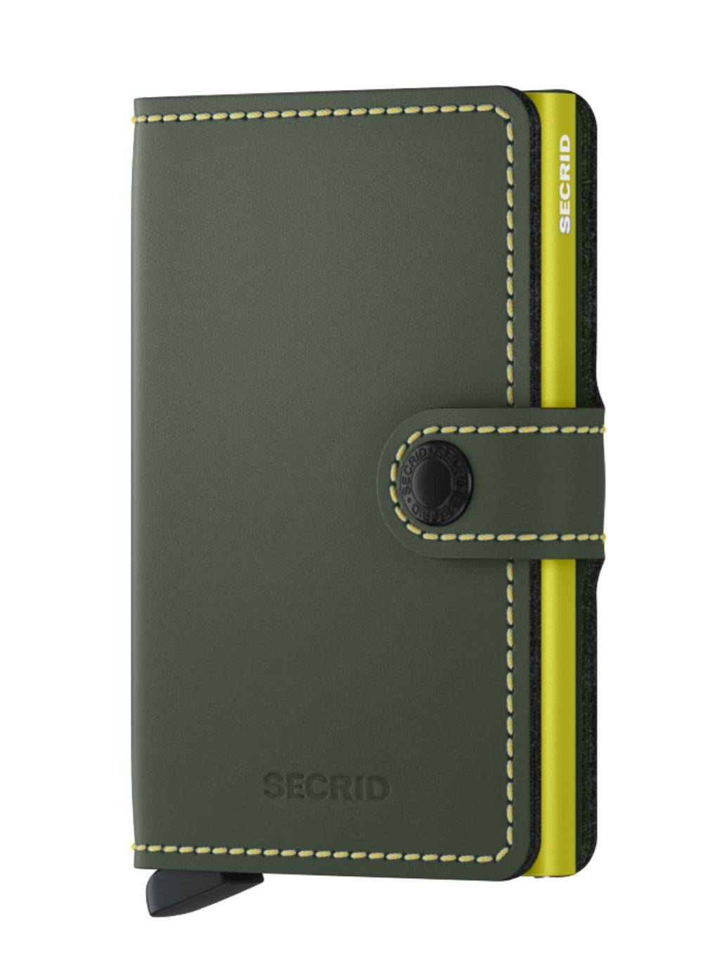 Kompaktowy portfel RFID Secrid Miniwallet Matte - green / lime