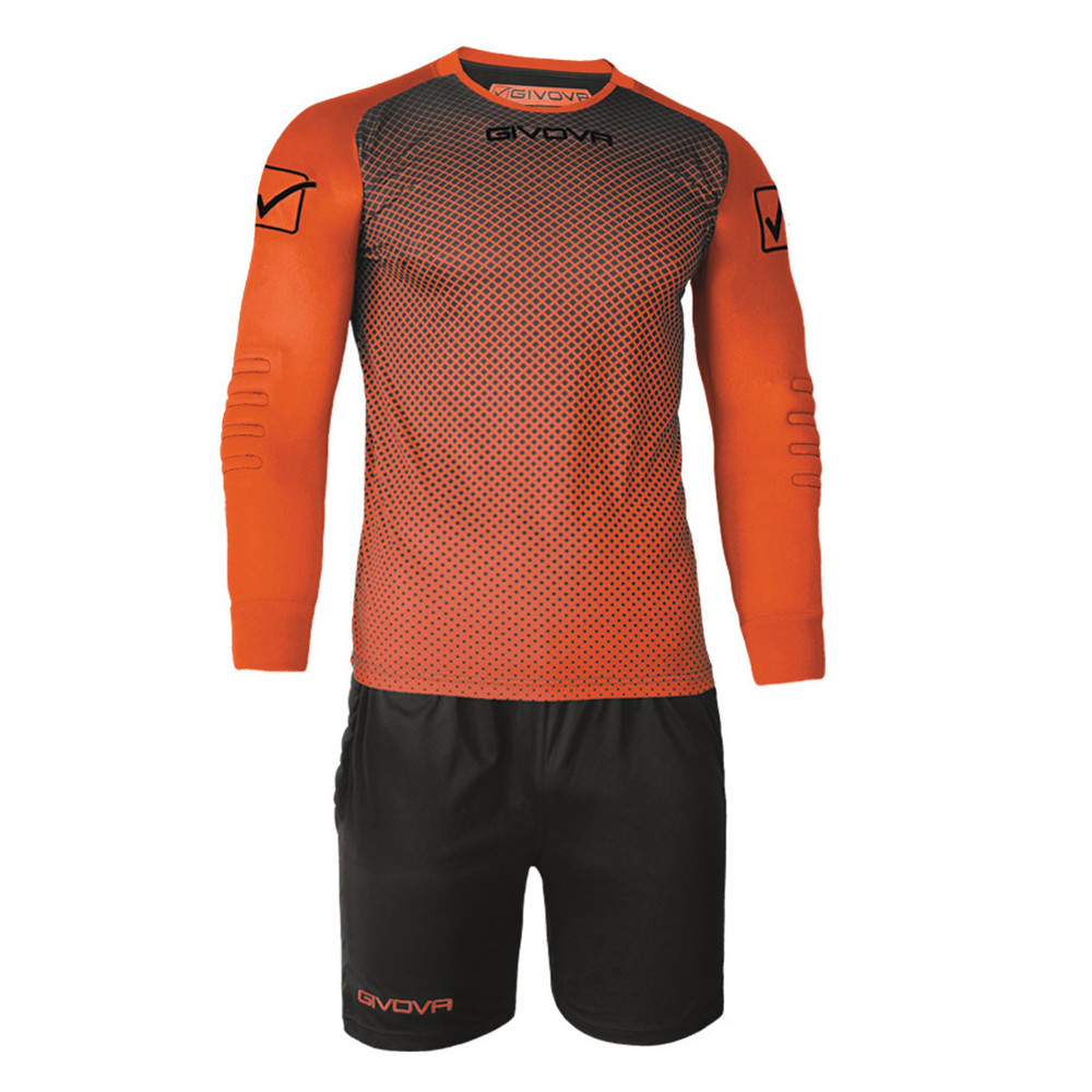 Komplet bramkarski Givova Kit Manchester pomarańczowo-czarny KITP008 0110 - Rozmiar - XXL