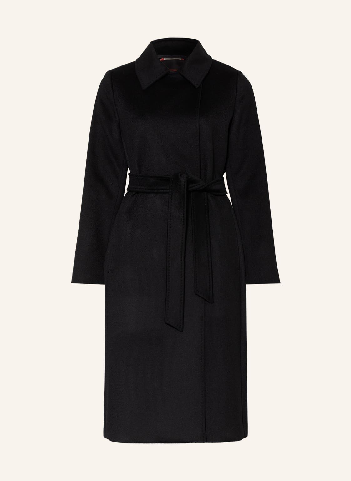 Max Mara Studio Płaszcz Wełniany Bcollag schwarz