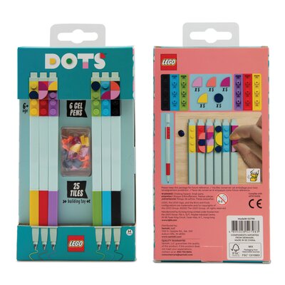 LEGO LEGO długopisy żelowe miks kolorów 6 szt