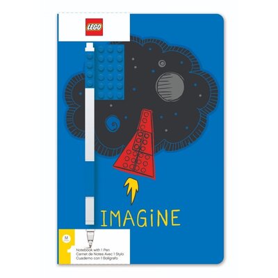 LEGO Stationery notatnik A5 z niebieskim długopisem Imagine