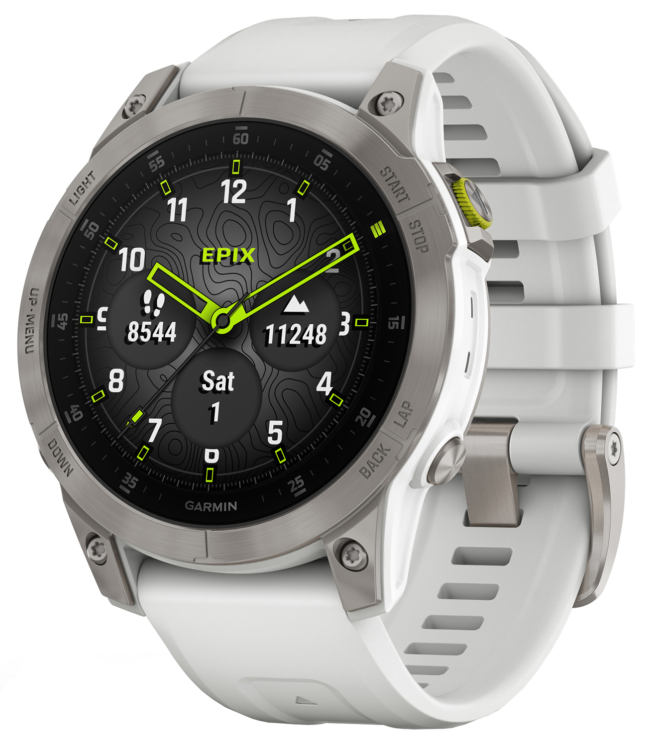 Garmin Garmin Epix 2 Sapphire Tytanowy Biały