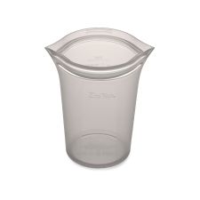 ZIP TOP Cups L 710 ml wielorazowa silikonowa torebka na przekąski - gray