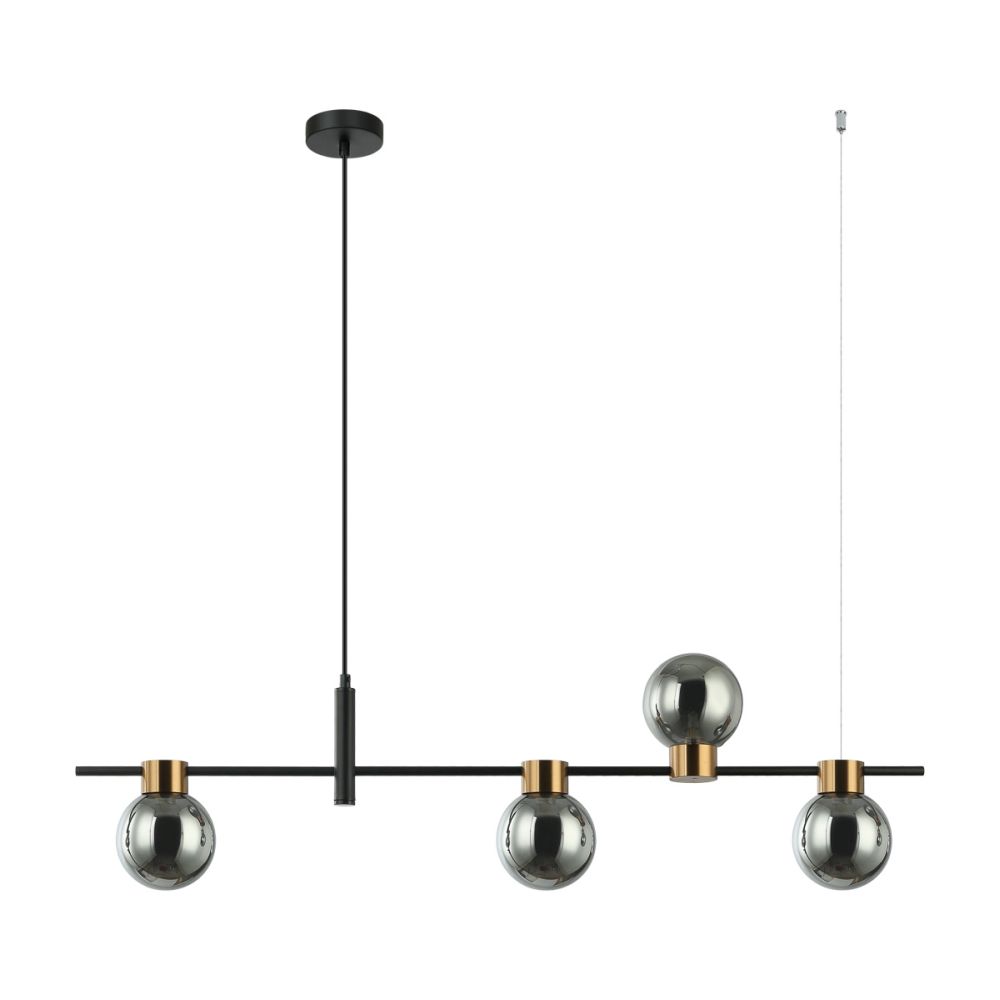 Lampa wisząca BLETTER PND-5225-4-BK-SG Italux