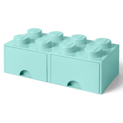 Lego POLTOP POLTOP Pojemnik z szufladkami Brick 8 bladoniebieski