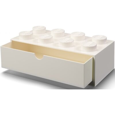 Lego Desk Drawer 8 White