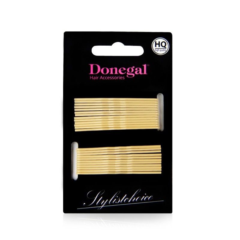 Donegal, wsuwki do włosów, beżowe, 24 szt.