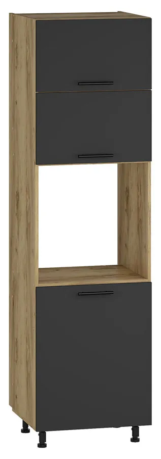 Szafka kuchenna do zabudowy piekarnika dąb craft + antracyt G4-M52