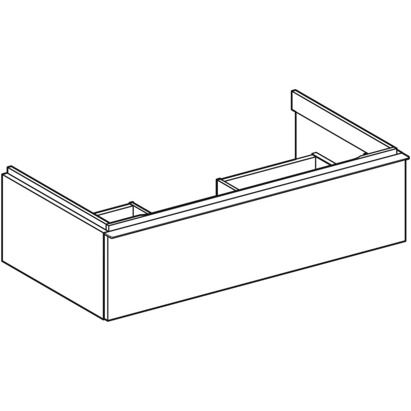 Geberit iCon Szafka podumywalkowa 88,8x47,6 cm biały połysk/chrom 502.312.01.2 