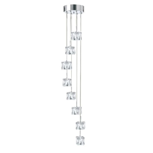 Ice Cube lampa wisząca 8-punktowa chrom 6778-8-LED