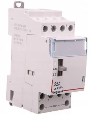 Legrand STYCZNIK MODUŁOWY SM 425 25A 24V 4NO Z MANIPULATOREM 412517