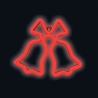 Neon FOREVER TF1 Christmas Dzwonki Czerwony Bat + USB FLNE17