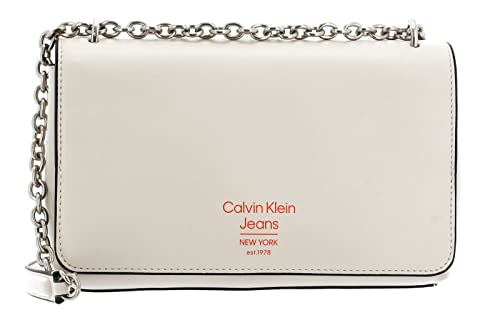 Calvin Klein Damskie torby Sculpted Ew Flap Conv25 Spec, jeden rozmiar, Skorupa jajka, Rozmiar Uniwersalny
