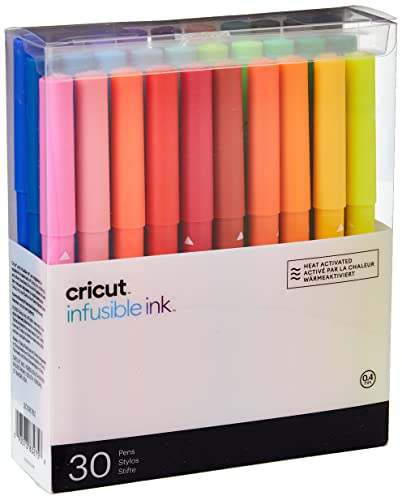 Cricut Zestaw długopisów | Ultimate | Fine Point | 30-pak | do użytku z pustymi wkładami zgodnymi z atramentem Infusible Ink Autopress