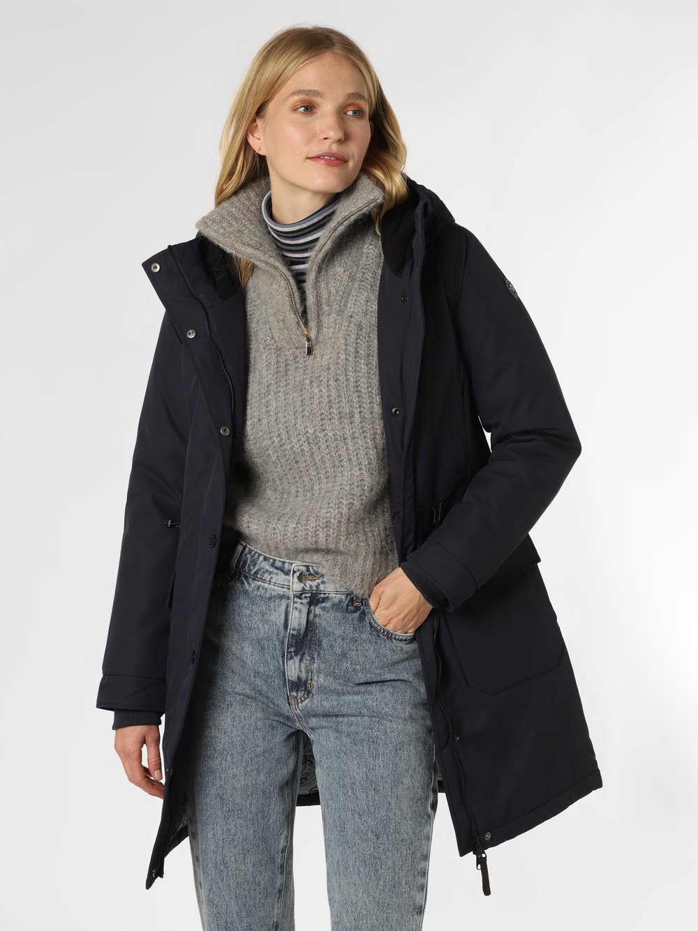 Ragwear - Damska parka funkcyjna  Reloved Remake, niebieski