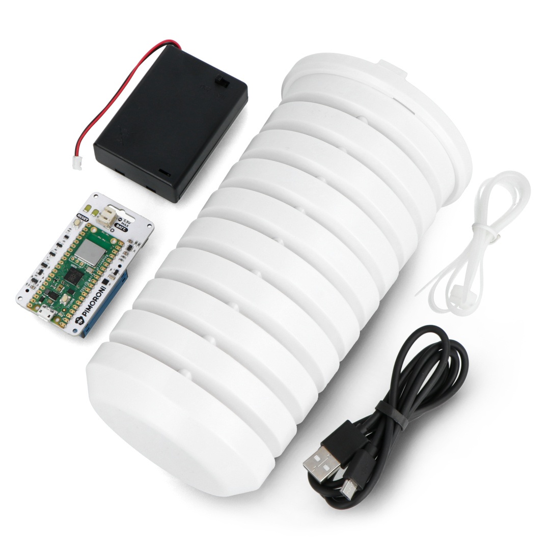 Enviro Urban z Raspberry Pi Pico W - moduł z czujnikiem BME280 i PMS5003I + akcesoria - Pimoroni PIM639