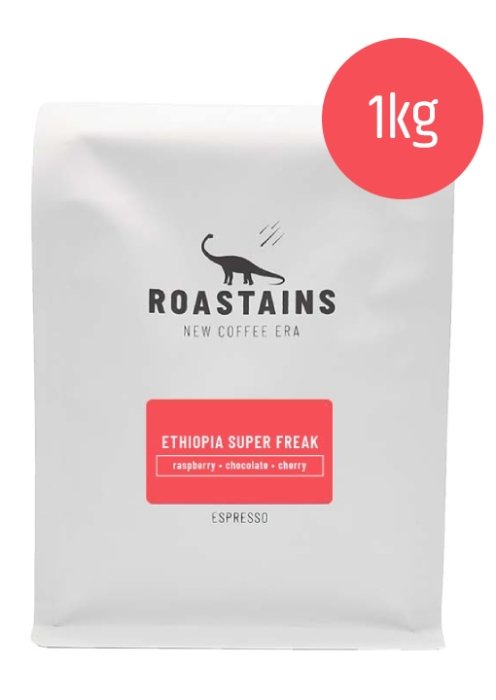 Kawa ziarnista Roastains Etiopia Super Freak ESPRESSO 1kg