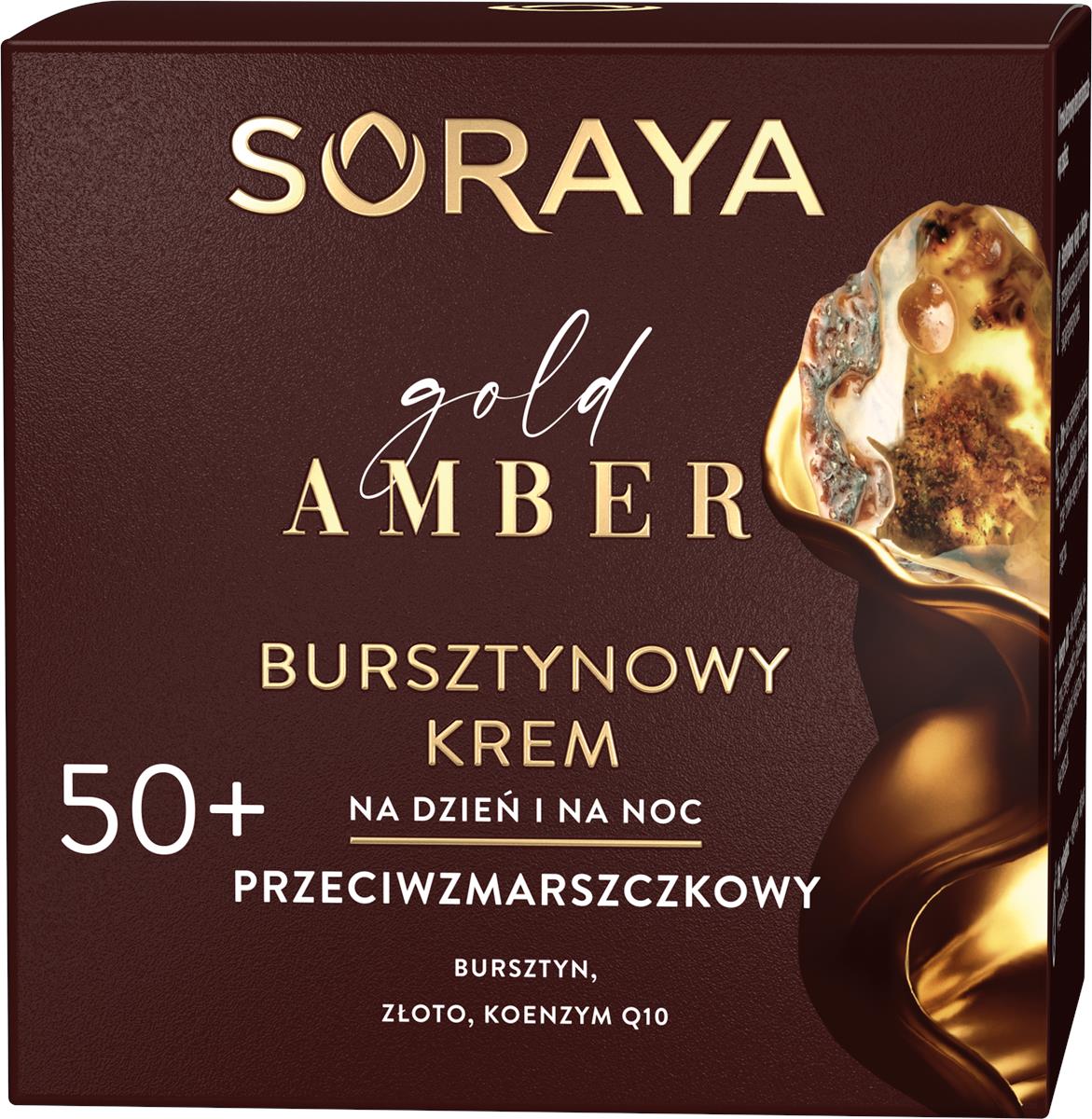 Soraya Gold Amber 50+ bursztynowy krem przeciwzmarszczkowy na dzień i na noc 50ml 109299-uniw