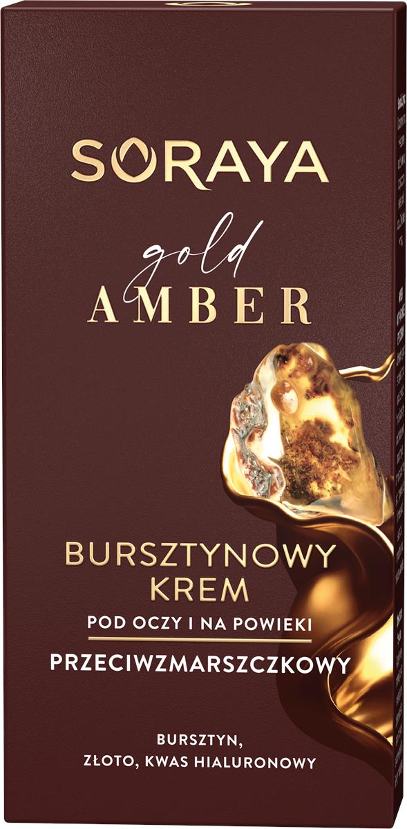 Soraya Gold Amber bursztynowy krem przeciwzmarszczkowy pod oczy i na powieki 15ml 109300-uniw