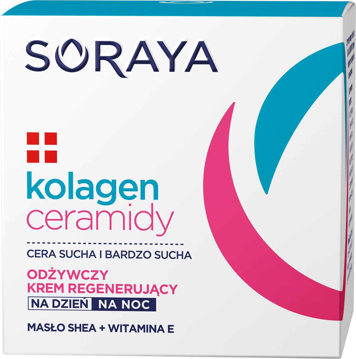 Soraya Kolagen+Ceramidy Odżywczo-Regenerujący Krem Na Dzień i Na Noc 50ml