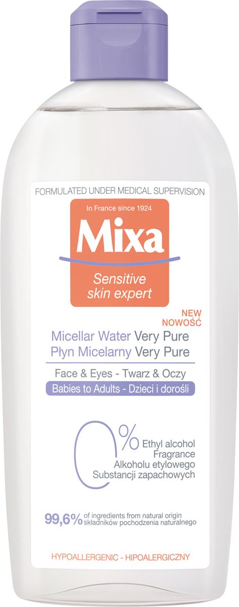 Mixa Micellar Water Very Pure - Hipoalergiczny płyn micelarny dla dzieci i dorosłych - 400 ml