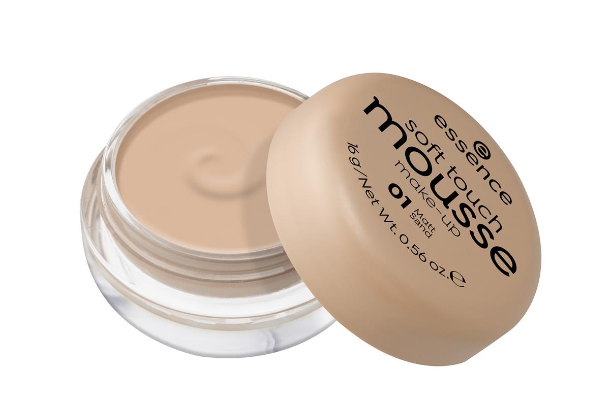 Essence Soft Touch Mousse podkład 16 g dla kobiet 01 Matt Sand