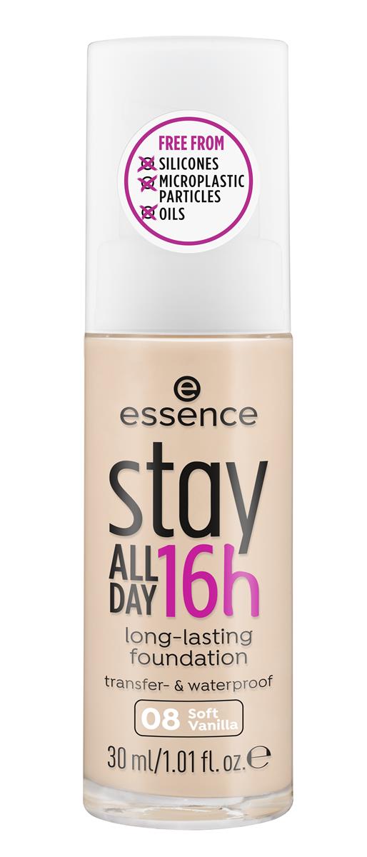 Essence Stay All Day 16h Foundation Długotrwały podkład 08 Soft Vanilla 30ml 57755-uniw