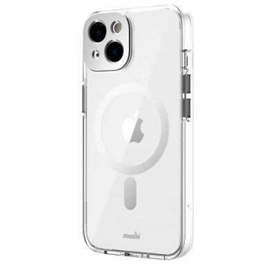 Etui MOSHI iGlaze MagSafe  do iPhone 14 Plus Przezroczysto-srebrny