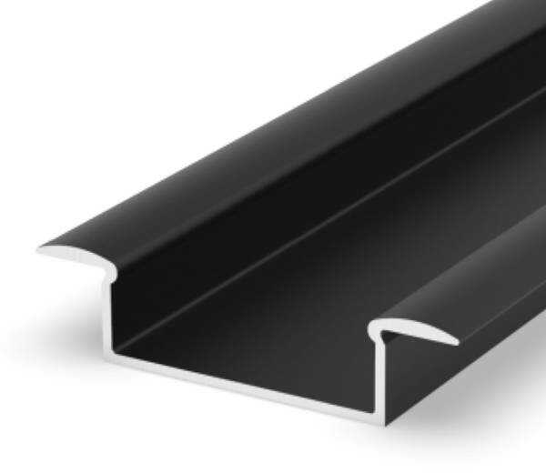 Profil LED P14-1 wpuszczany lakierowany 100cm szer. 29mm czarny