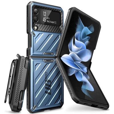 Etui SUPCASE Unicorn Beetle Pro do Samsung Galaxy Z Flip 4 Niebieski