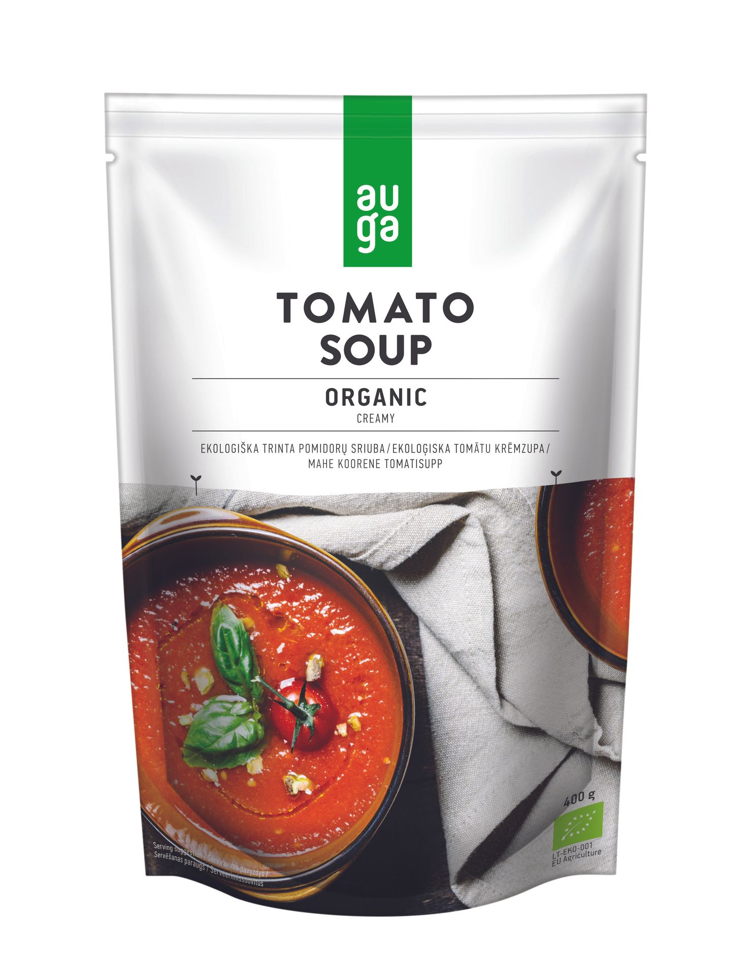 Auga - Bio Kremowa Zupa Pomidorowa, 400g