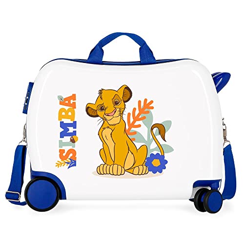 Disney El Rey Leon walizka dla dzieci biała 50 x 39 x 20 cm sztywne ABS kombinowane zamknięcie boczne 34 l 1,8 kg 4 koła