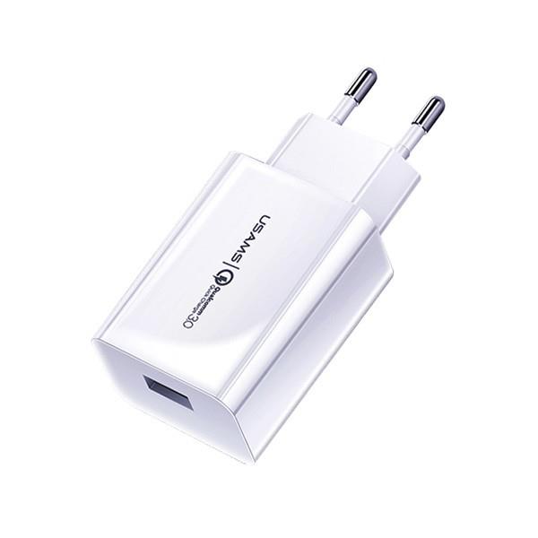 Usams Ładowarka sieciowa T22 18W QC 3.0 kabel USB-C