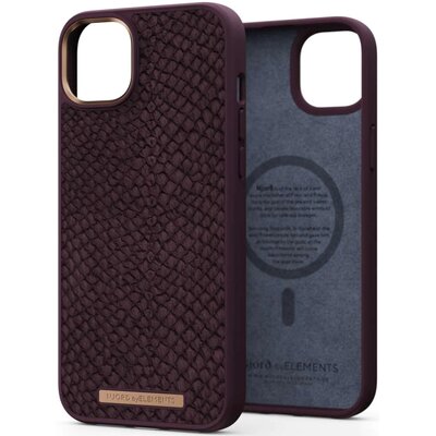 Njord by Elements Etui ze skóry łososia do iPhone 14 Plus rdzawy