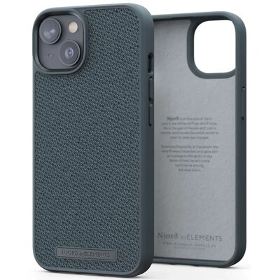 Njord by Elements Etui z tkaniny Tonal do iPhone 14 Plus ciemny szary