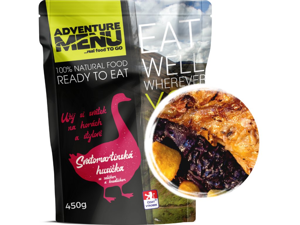 Adventure Menu Menu Przygodowe - gęś świętomarcińska z kapustą i knedlami, 450 g